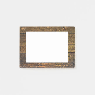 Bare Aged Wood Panel Border Post-it Notes