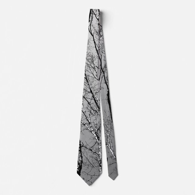 Bare Branches 3 (B&W) Tie (Front)