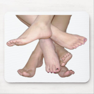 Bare Feet Art Mouse Pad