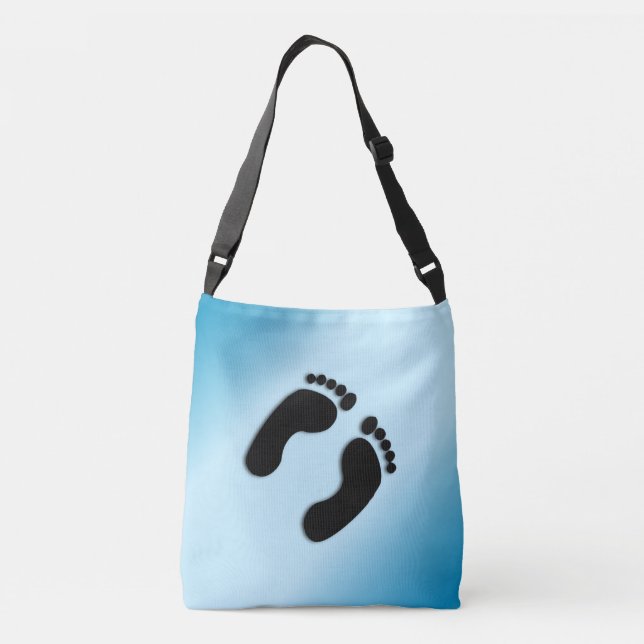 Bare Footprints Crossbody Bag (Back)