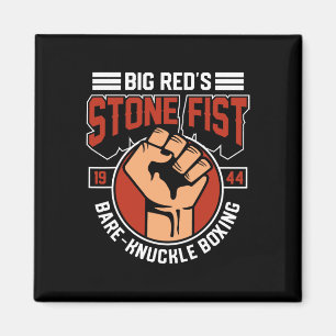 Bare-knuckle Boxing Club Fighter Training Gym Ston Magnet