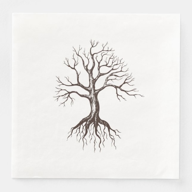 Bare tree napkin (Front)