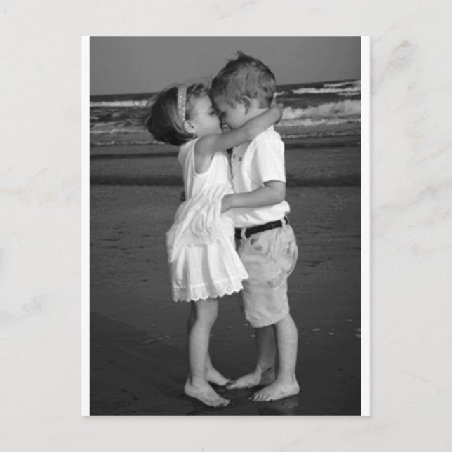Barefoot 1st Kiss Postcard (Front)