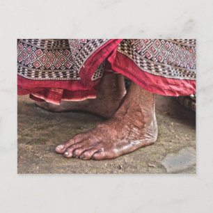 Barefoot at the Temple Postcard