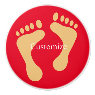 Barefoot Beach Bum Thunder_Cove  Ceramic Knob