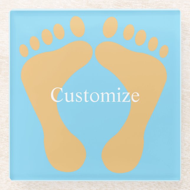 Barefoot Beach Bum Thunder_Cove Glass Coaster (Front)