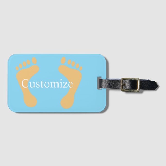 Barefoot Beach Bum Thunder_Cove  Luggage Tag (Front Horizontal)