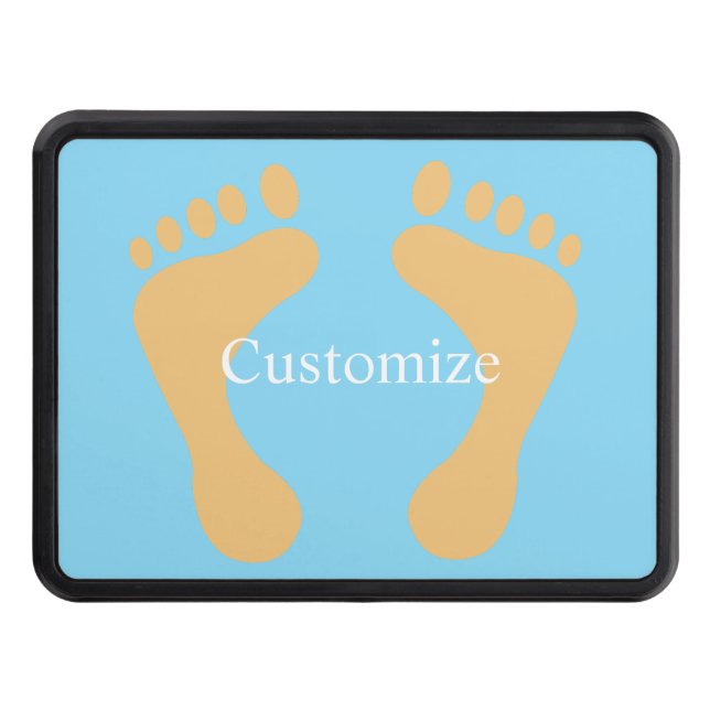 Barefoot Beach Bum Thunder_Cove Trailer Hitch Cover (Front)