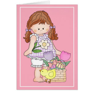 Barefoot Beth Loves Easter d4 Easter Greeting Card
