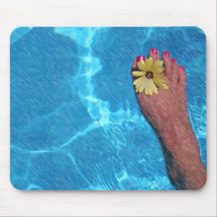 Barefoot In The Rain Mouse Pad