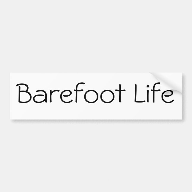 Barefoot Life bumper Sticker (Front)