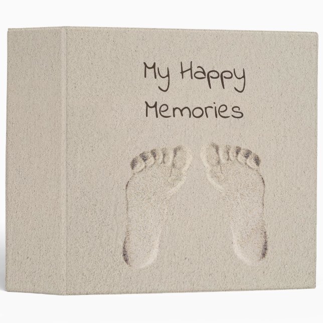 Barefoot Prints in Sand  Binder (Front/Spine)