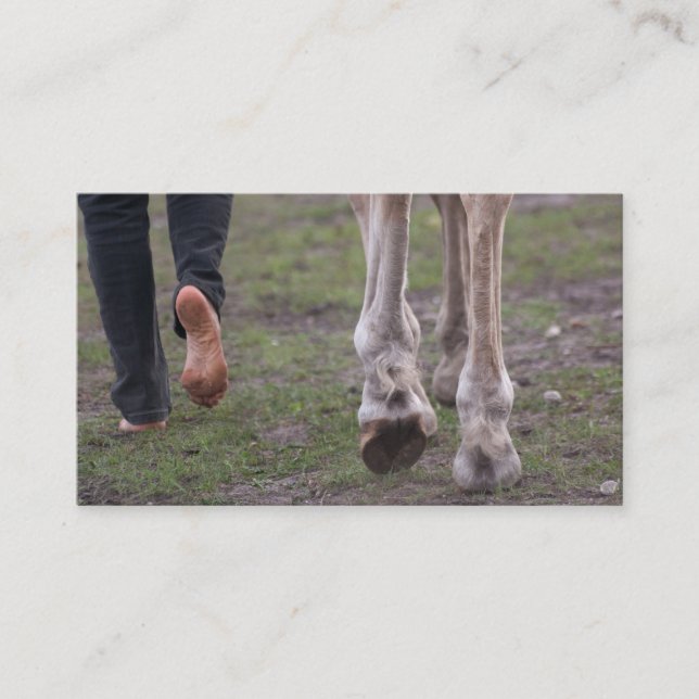 Barefoot trimmer business card (Front)