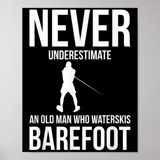 Barefoot Water Skiing Water Skis  Poster (Front)