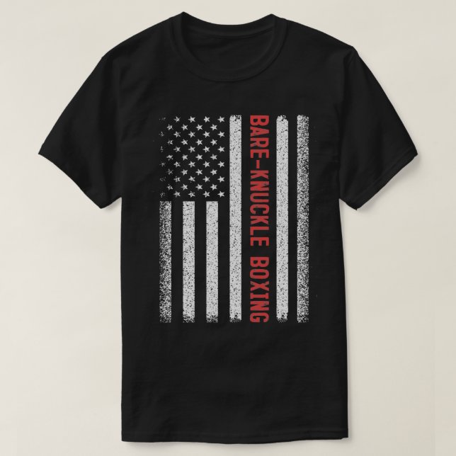 Bareknuckle boing American Flag 4th of July  T-Shirt (Design Front)