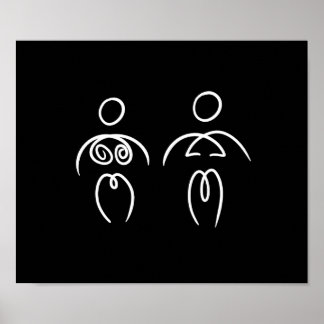 Barelines Woman and Woman Poster