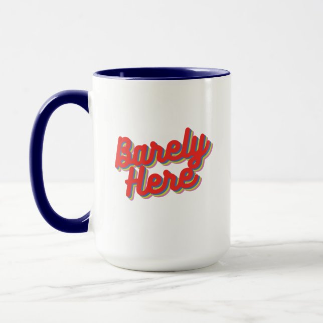 Barely Here / Red Mug (Left)