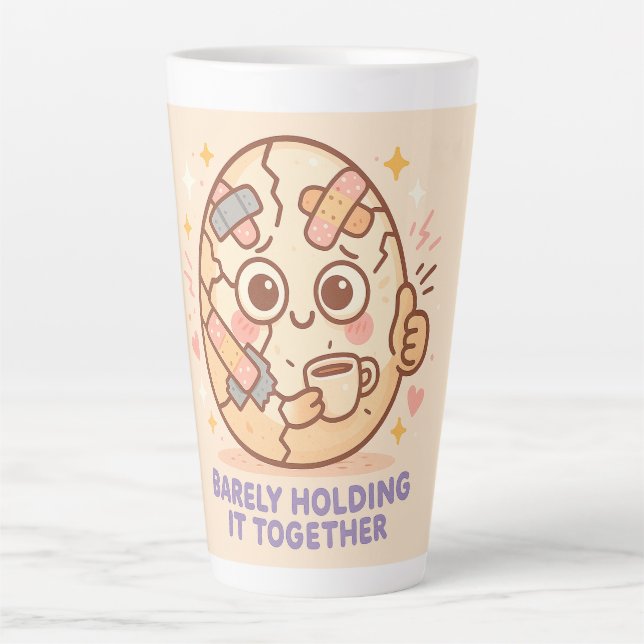 Barely Holding It Together Latte Mug (Front)