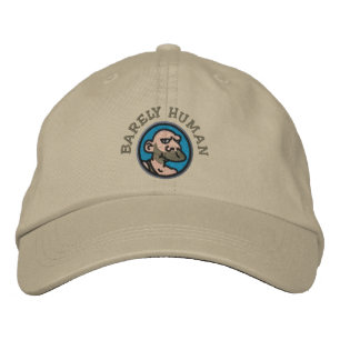 BARELY HUMAN EMBROIDERED HAT