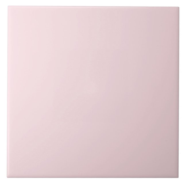 Barely Pink Ceramic Tile. Tile (Front)