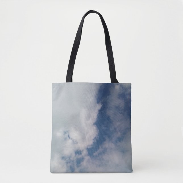 Barely see the sky, through the clouds tote bag (Front)