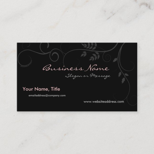 Barely There Vines Business Card (Front)
