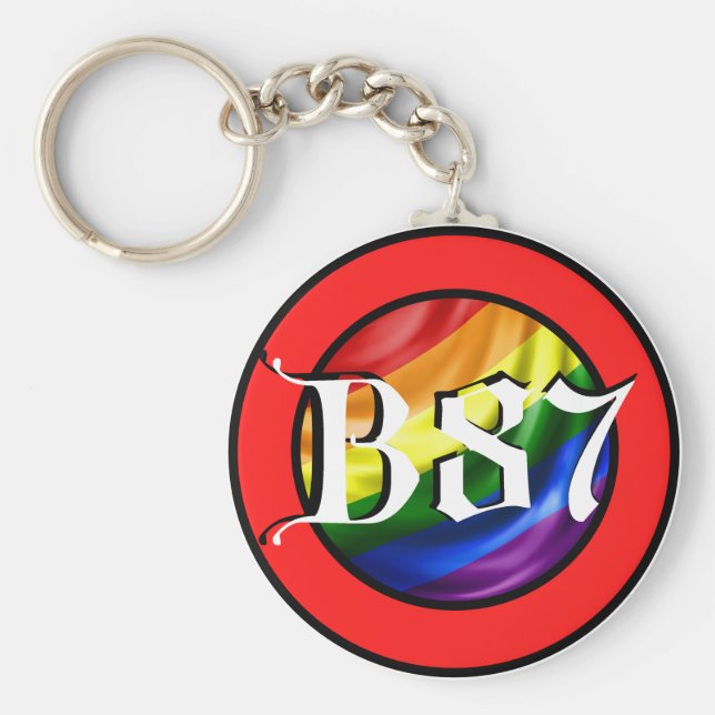 Bareth87 Pride Logo Keychain (Front)