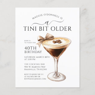 BARGAIN A Tini Bit Older Martini 40th Birthday