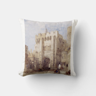 Bargate Gatehouse in Southampton City Throw Pillow