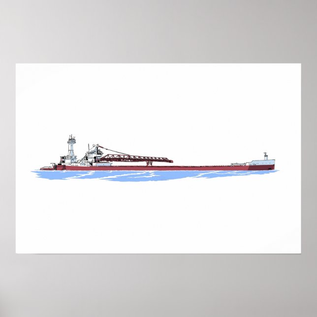 Barge James L. Kuber and tug Victory Poster (Front)