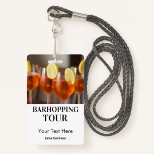 Barhopping City Bars Tour Photo & Logo Badge