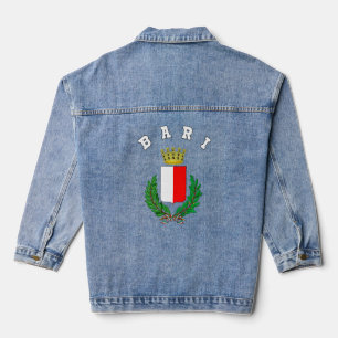 Bari Coat Of Arms Souvenir Flag Denim Jacket