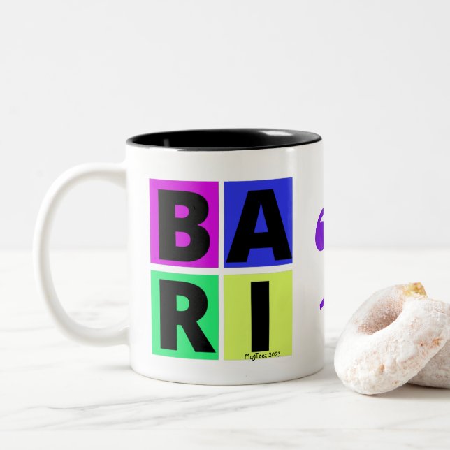  Bari Coffee Mug with Bass Clef (With Donut)