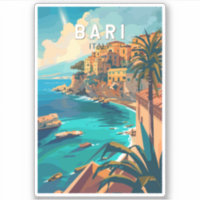 Bari Italy Travel Art Vintage