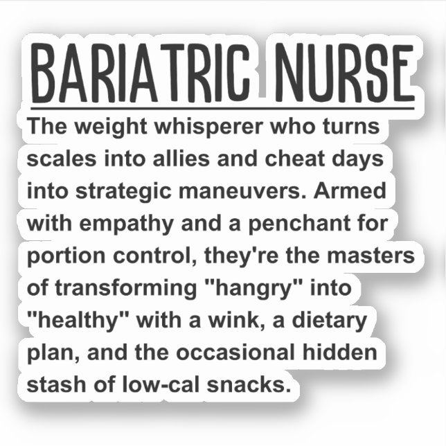Bariatric Nurse (Front)