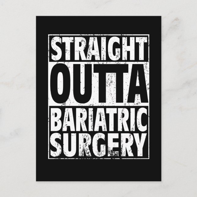Bariatric Surgery Gastric Sleeve Band Weight Loss Postcard (Front)