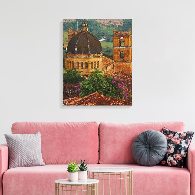 Barichara Church Canvas Print (Insitu(LivingRoom))