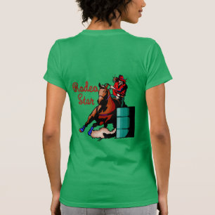Baril de rodéo emballant le T-shirt