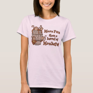 Baril de T-shirt de singes