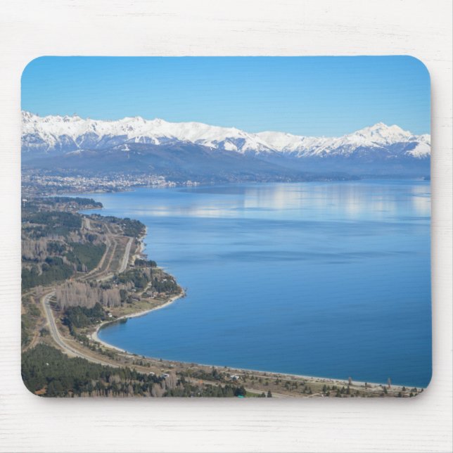 Bariloche Aerial View In Winter Mouse Pad (Front)