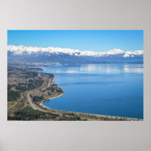 Bariloche Aerial View In Winter Poster