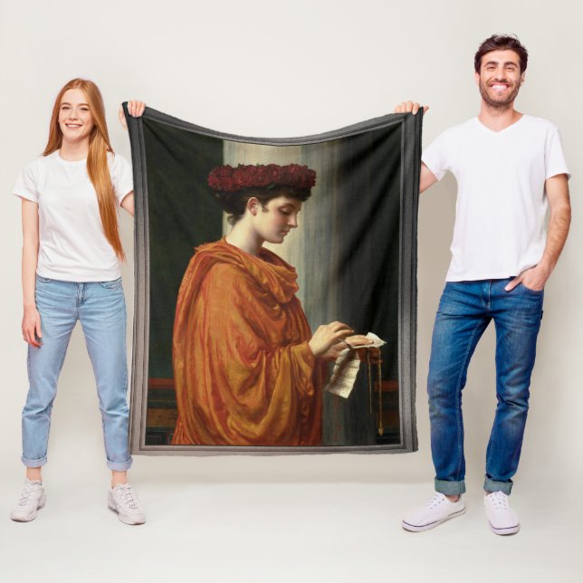 Barine by Edward John Poynter Fleece Blanket (In Situ)
