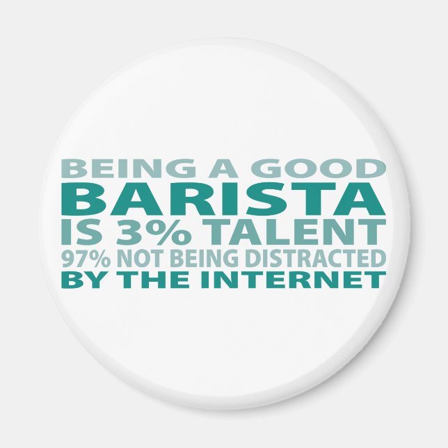 Barista 3% Talent Magnet (Front)