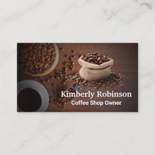 Barista   Bag of Coffee Beans Business Card