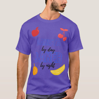 Barista By Day Baker By Night Funny Baking Gift T-Shirt