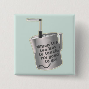  Barista cafe milk warming jug 2 Inch Square Button