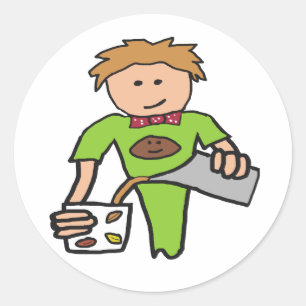 Barista Classic Round Sticker