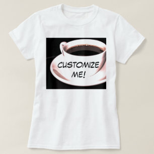 barista coffee cup t-shirt customizable