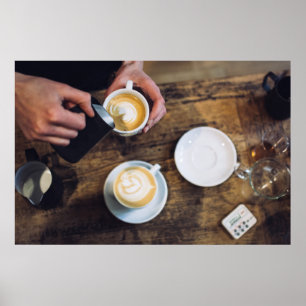 Barista Coffee Image Poster