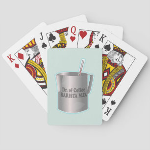  Barista coffee making funny doctor Playing Cards